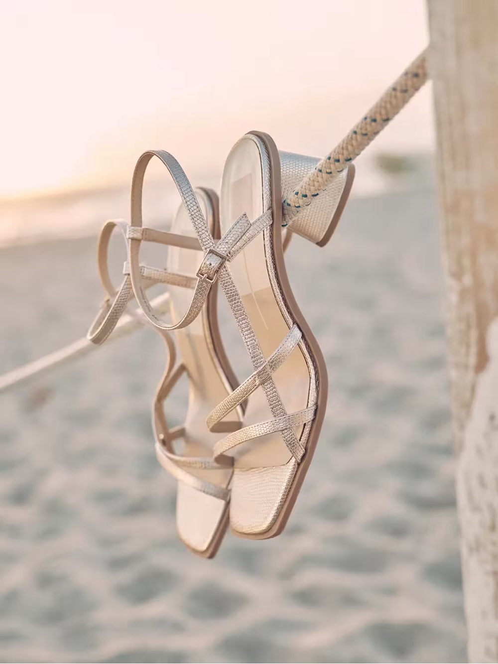 Dolce Vita Britt Sandal - Gold Metallic Snake Print